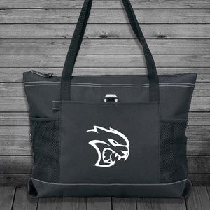 Dodge SRT HellCat Zippered Tote Bag